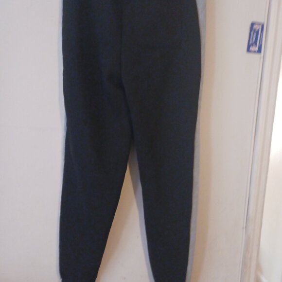 Galaxy Harvic Women's Loose-Fit Fleece Joggers Side Trim Black/Grey Size L - Picture 4 of 9